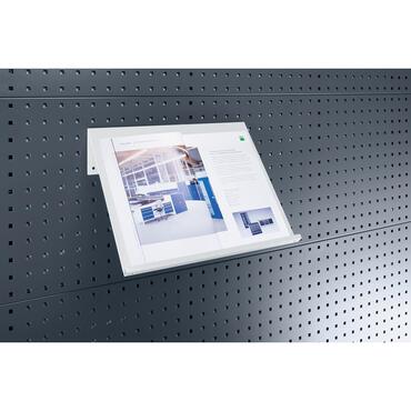 Catalogue holder A3 for perforated plate